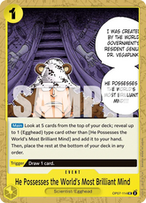 He Possesses the World's Most Brilliant Mind - ONE PIECE CARD GAME - MoxLand
